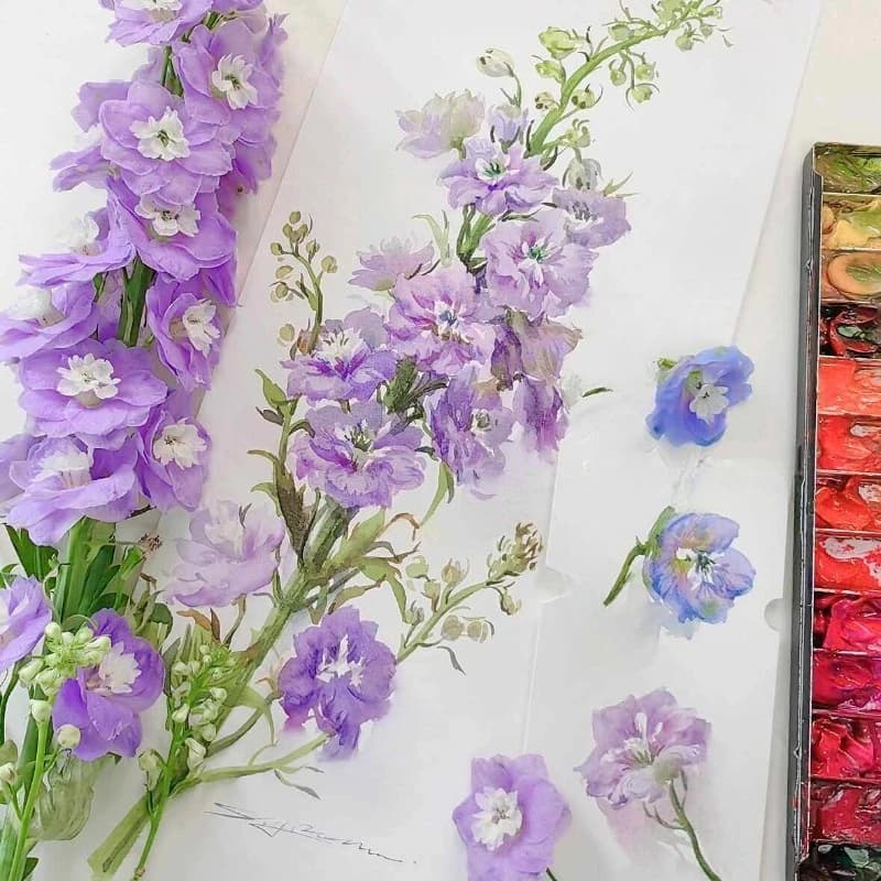 Watercolor flower special color scheme master 26 colors 1ml2ml watercolor paint