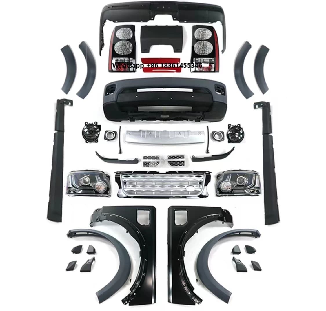 For 2005-2009 Discovery 3 Facelift Discovery 4 Old Model Facelift Front and Rear Bumper Headlights
