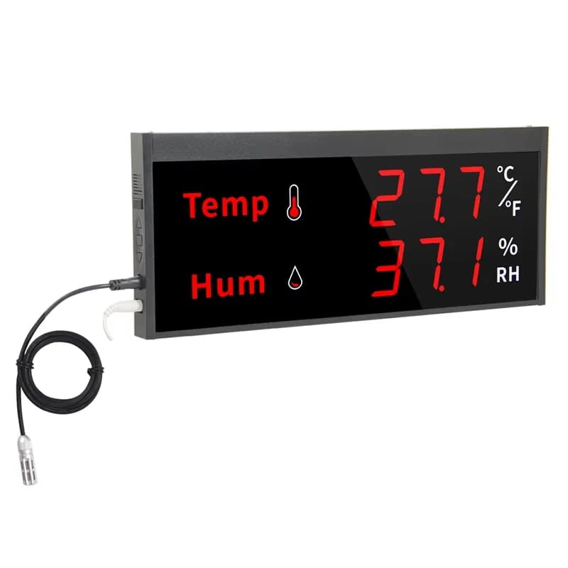 Smart Llife Big Screen WIFI Temperature Humidity Sensor Digital Hygrometer Thermometer Alarms Remote Home Monitoring