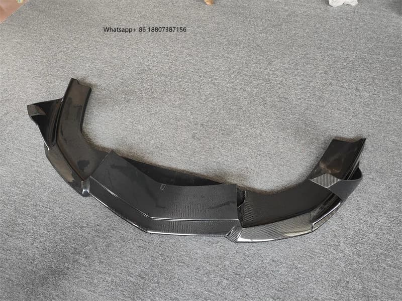 ForLamborghini Aventador LP700 Front Lip Upgraded V-style Carbon Fiber Front Bumper Lower Lip Body Kit