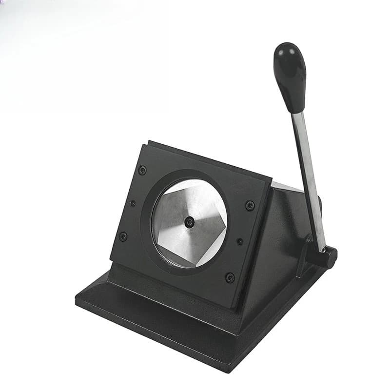 Button Pneumatic Double Flash Badge Machine Round Badge Pneumatic Automatic Punching Machine
