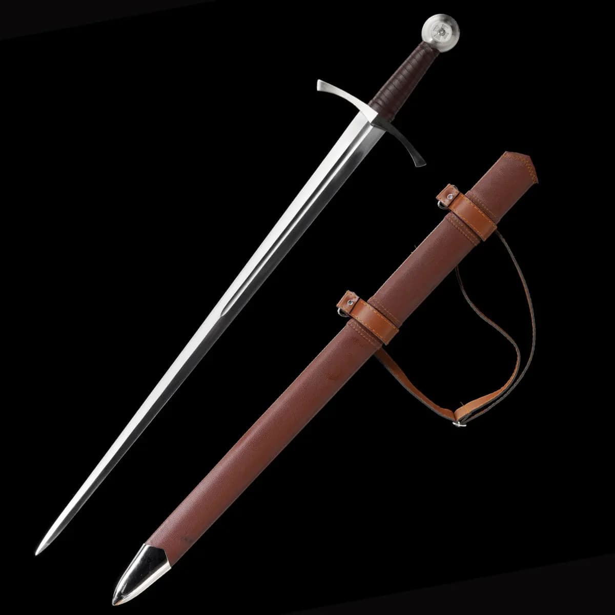 105cm European sword steel tiger stem armed knight's sword of the sanctuary, Crusader Western sword training performance