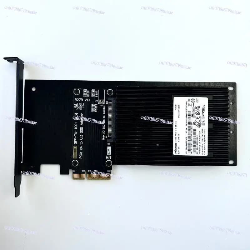 ADT PCIe 4.0 5.0 X4 To U.2/U.3/E1.S/E3.S Hard Disk Adapter Card with Bracket/case