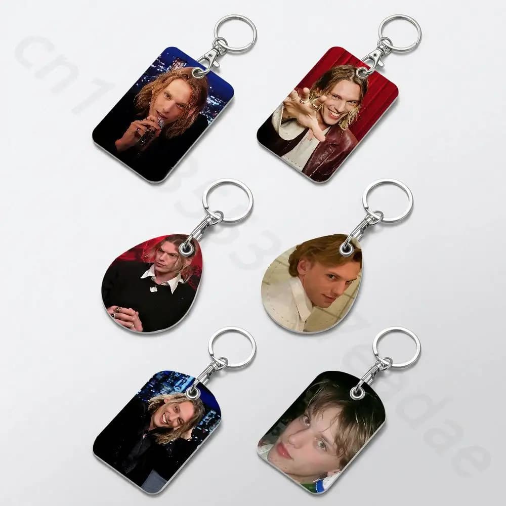Actor J-Jamie Campbell Bower Personalised Print Card Holder Suitable For Holder Girls Door Card Case Women Badge Holder Keychain