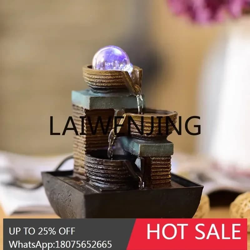 Circulating water fountain bonsai office desktop home decoration water creative gifts