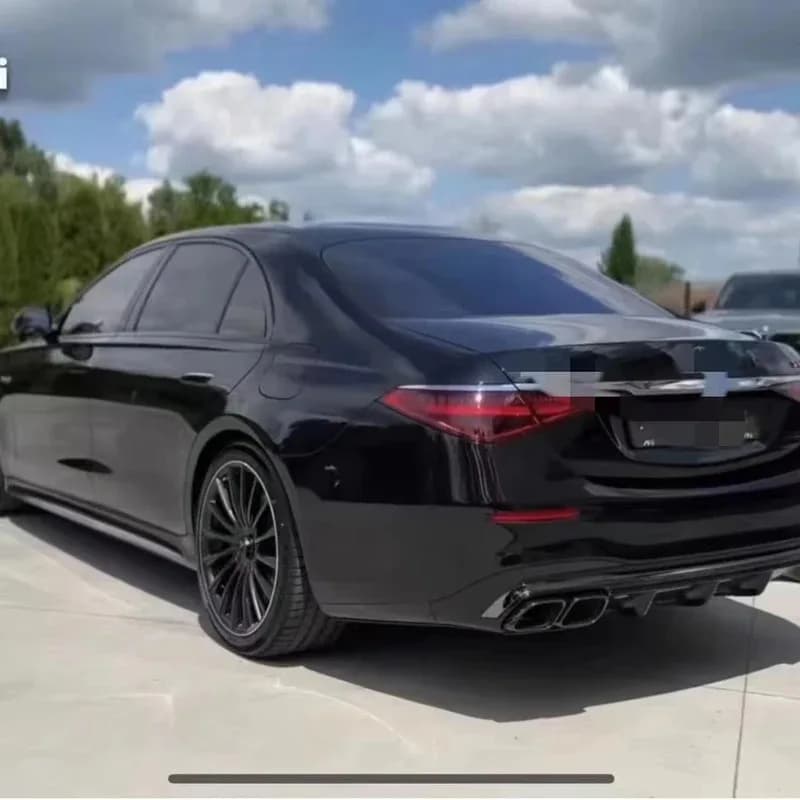 S63 Style W223 2021+ Facelift Bodykit with Front And Rear Bumper for S Class Car Upgrade Body Kit