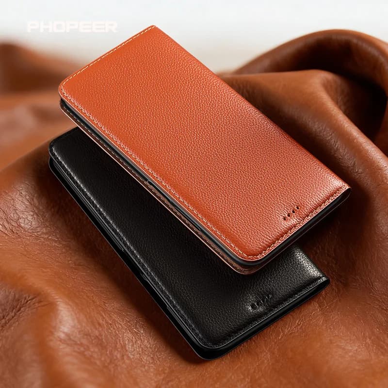 Luxury Genuine Leather Case for Huawei Mate 80 70 60 50 40 Pro Max RS Ultimate RSR Lite Small Lychee Style card pack phone case
