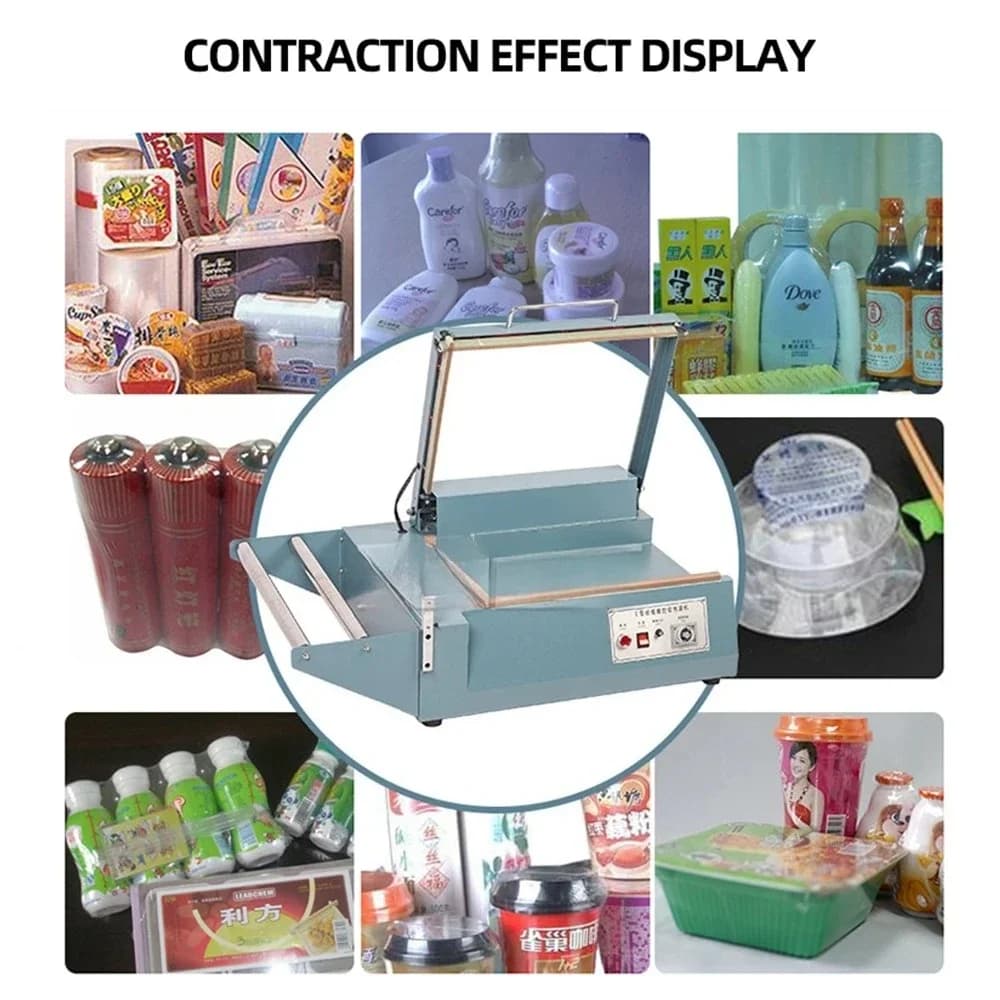 L type Manual Sealing Machine 800W Laminating machine POF Film Sealing and cutting machine Heat Shrink Sealer for Food toy