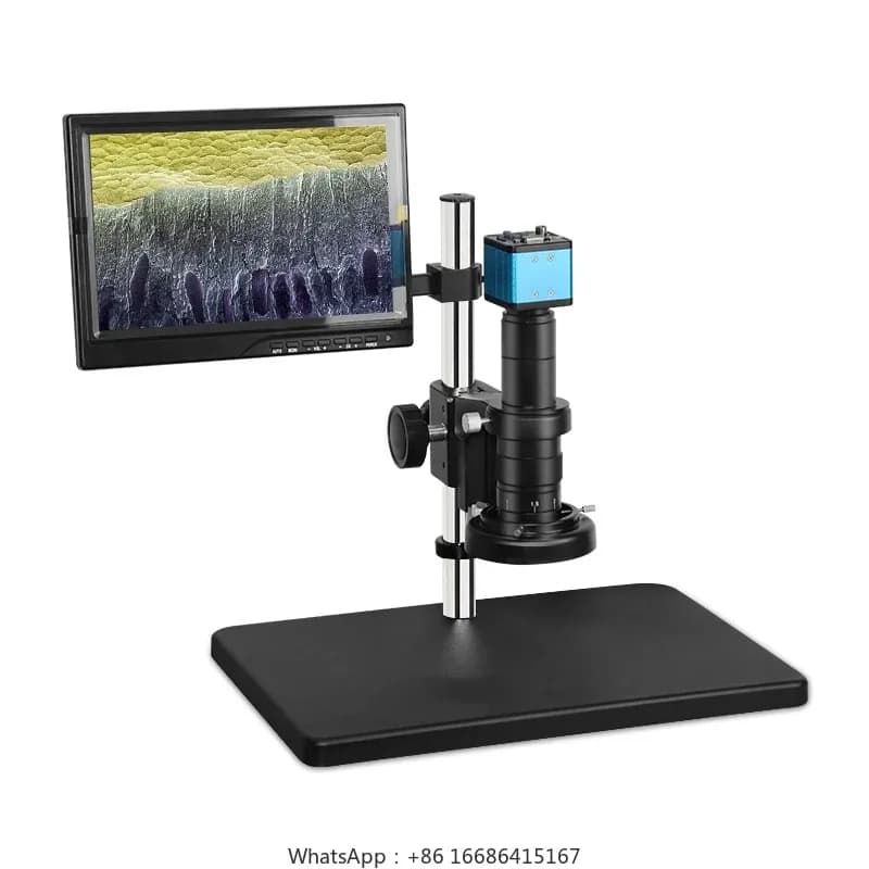 HD Digital Optical Electronic Industrial Microscope For Repairing Cell Phones With Display Screen 135x Microscope