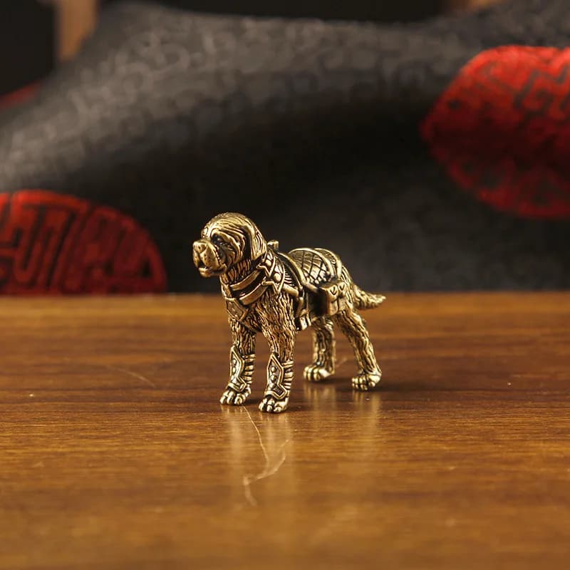Labrador , animal dog, puppy, desktop decoration, copper figurine