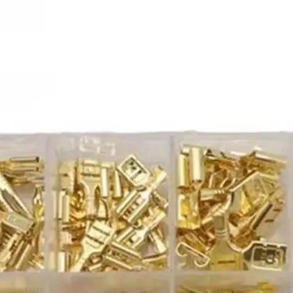 180PCS Gold Crimp Terminal Connector Set 2.8 4.8 6.3mm Male Female Insulated Wire Spl/ice For Car Audio Electrical Repair Tool