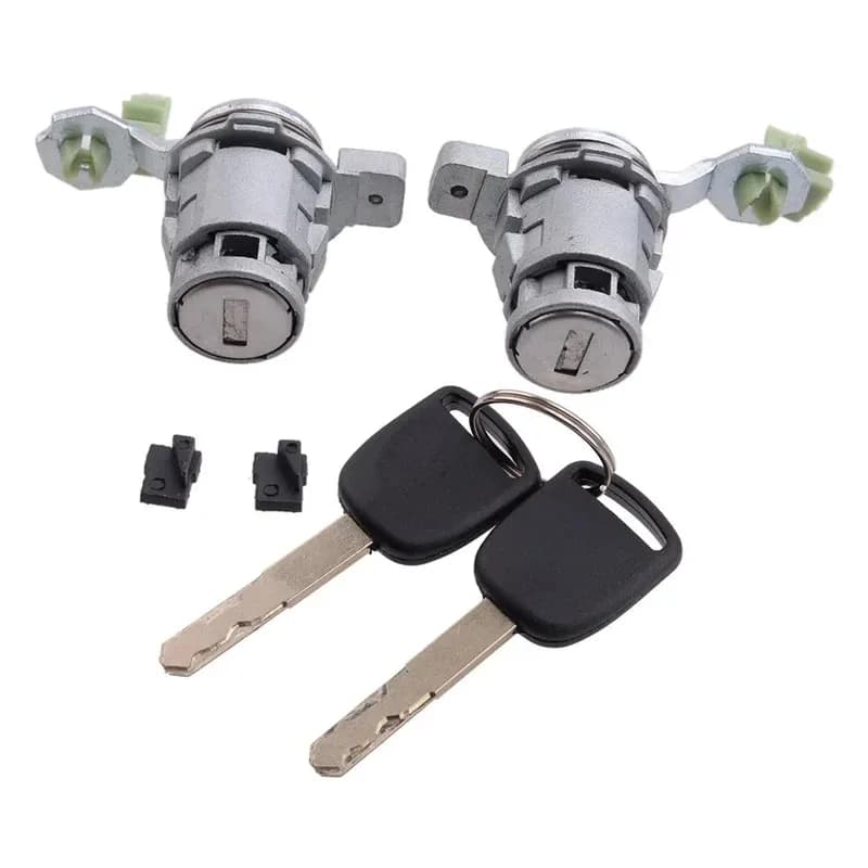 Front Left&Right Door Lock Cylinder Kit with 2 Keys for Honda CR-V 02-06 Honda Element 03-11,oem 72185-S9A-013,72185S9A013
