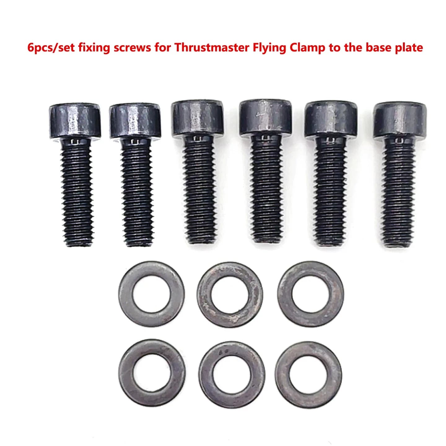 6pcs Fixing Screws for Thrustmaster Flying Clamp to the Base Plate Replacement