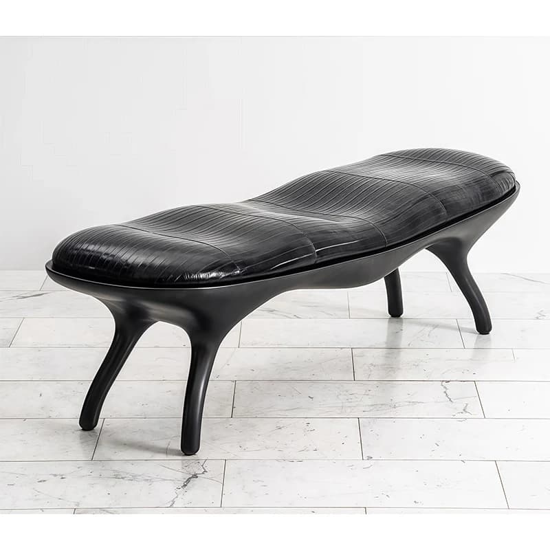 Luxury bedside stool soft fiberglass fabric creative home living room entrance shoe stool