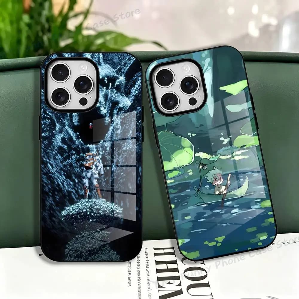 Cartoon Dr STONE Frosted Soft For Phone Case For Iphone 11,12,13,14,15,16,17 Pro Max XS Wireless Charge Magnetic Cover