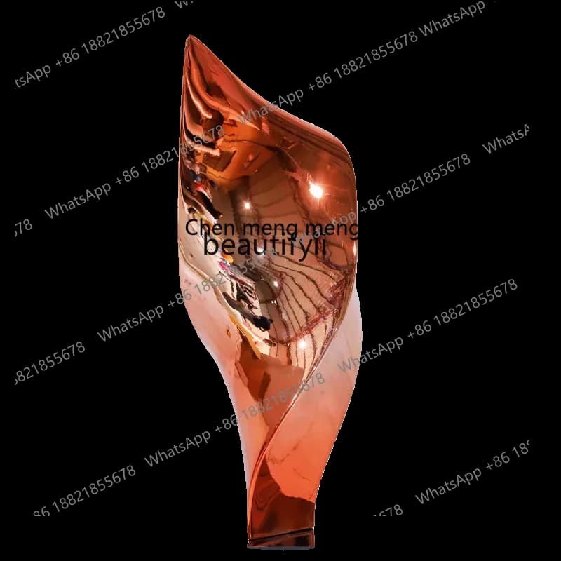B178 Sculpture ornament art hotel living room stainless steel abstract home decoration display2936