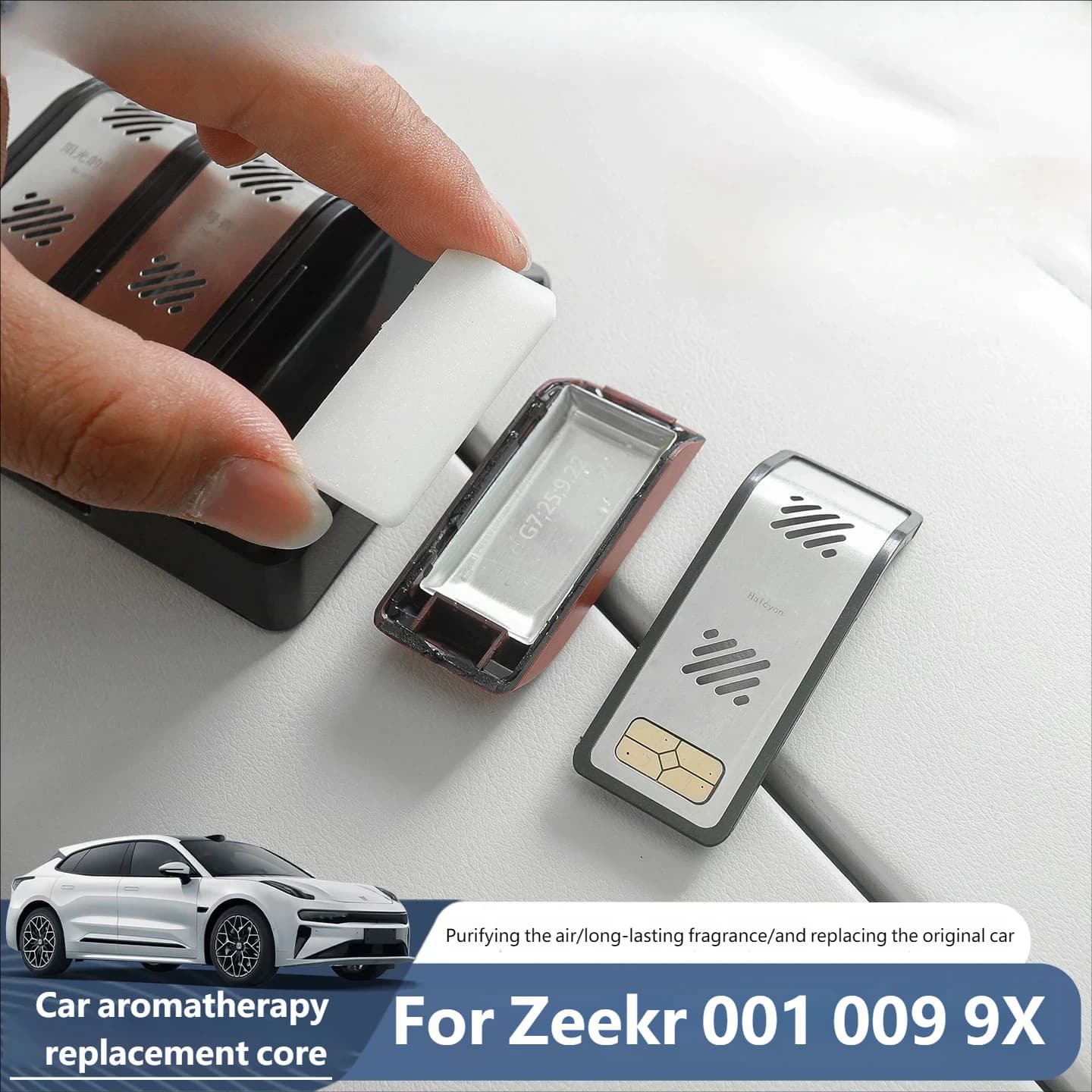 For Zeekr 001 009 9X 2021-2025 2026 Original Car Freshener Refill Original Fragrance  Aroma Stick Interior Accessories