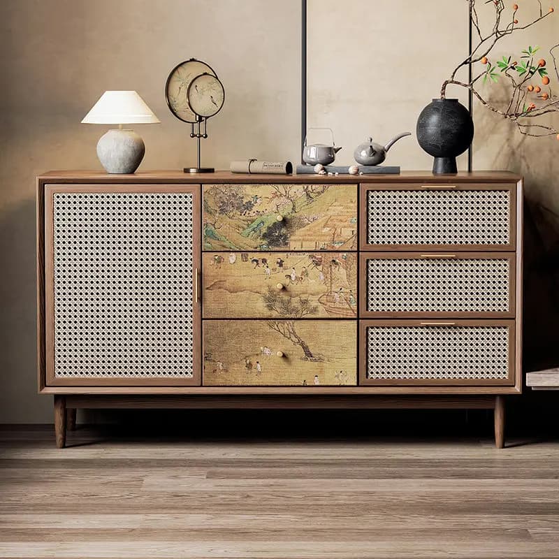 CX new Chinese-style Bogu shelf display, integrated art against the wall, locker