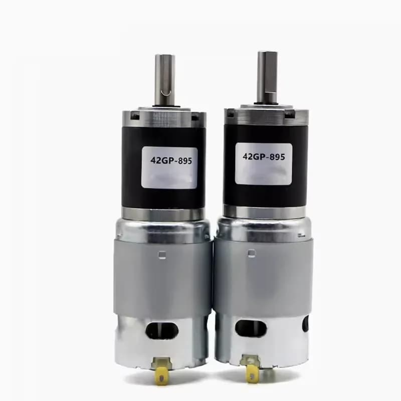 MAX 42mm DC Planetary Gear Reducer Motor 12V/24V 172KG Torque High-Power Adjustable Speed CCW Fan Use IP55 Flange Mount