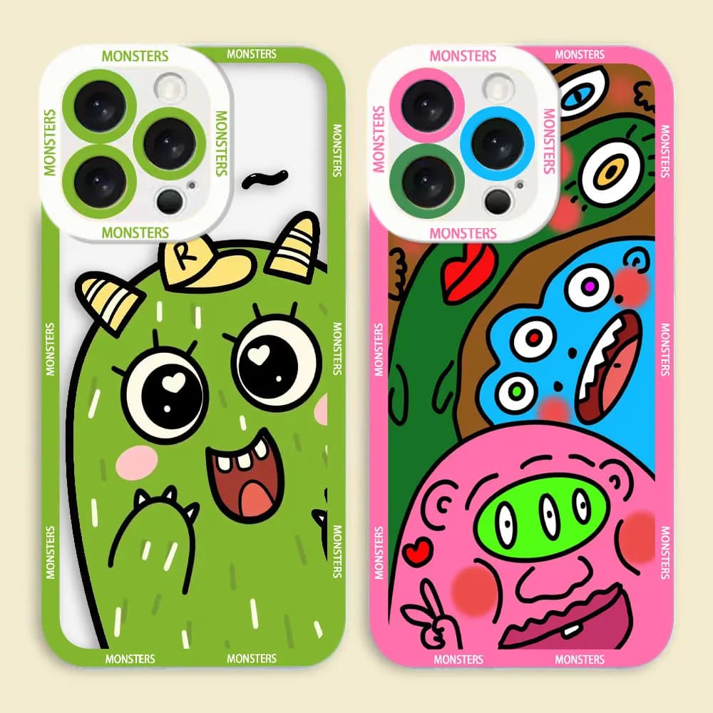 Cute Little Monster Clear Phone Case For Infinix HOT ZERO 60 50 40I 40 30 30I 20I 20S 12 11S TECNO SPARK 10 20 Case Cover Shell