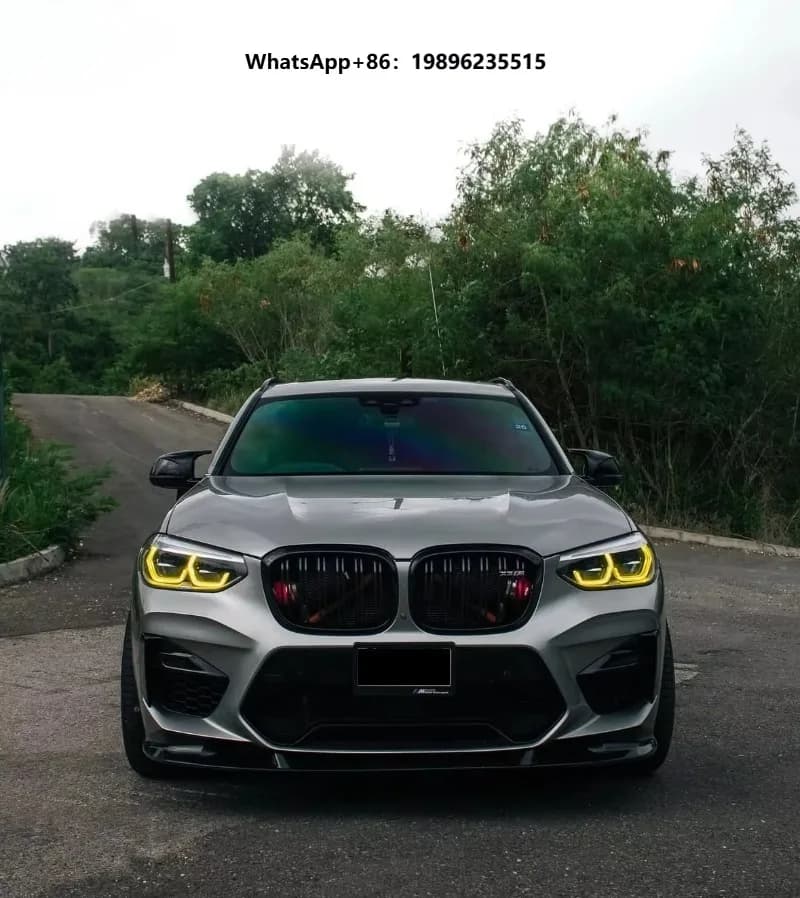 High Quality for X3MX4M F97  F98 19-21 3D Style Carbon Fiber Front Bumper Front Lip Side Skirt Rear Lip Body Kit