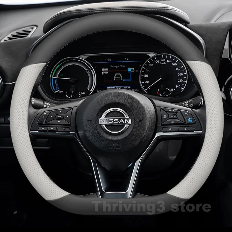 Leather Car Steering Wheel Cover For Nissan JUKE Hybrid 2011-2026 x trail Non-slip Auto interior Nissan JUKE 2025 Accessories