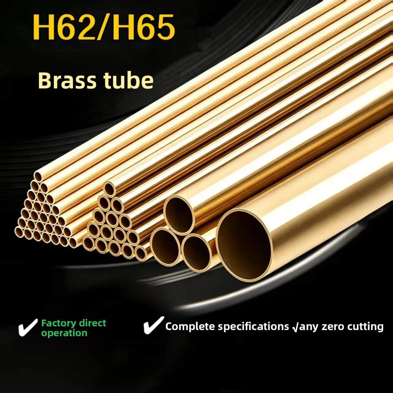 Outer Diameter 2/3/4/5/6/7/8/9/10/11/12/13/14/15-20mm H65 Brass Tube Metal Capillary Hollow Tube