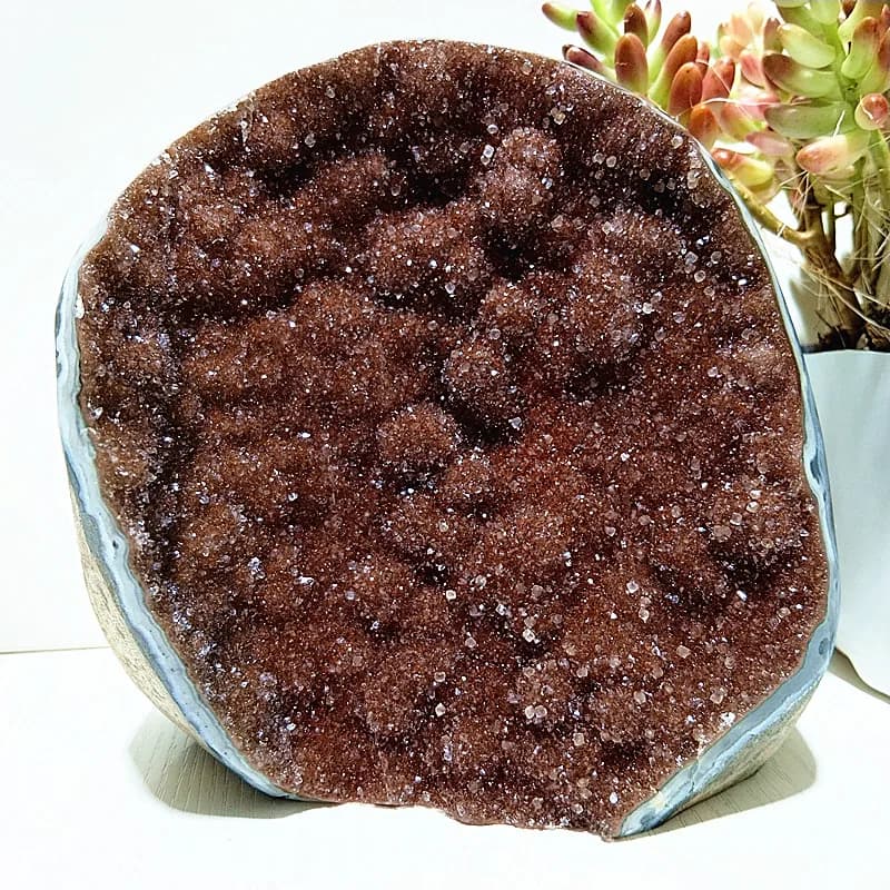 Natural Stone Colorful Amethyst Geode Raw Quartz Cluster Mineral Ornaments Variety Of Color Healing Fengshui  Crystals