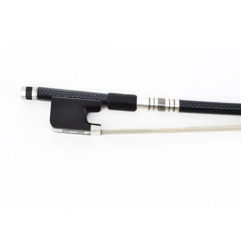 Grid cello bow, ebony library bow, colorful shell