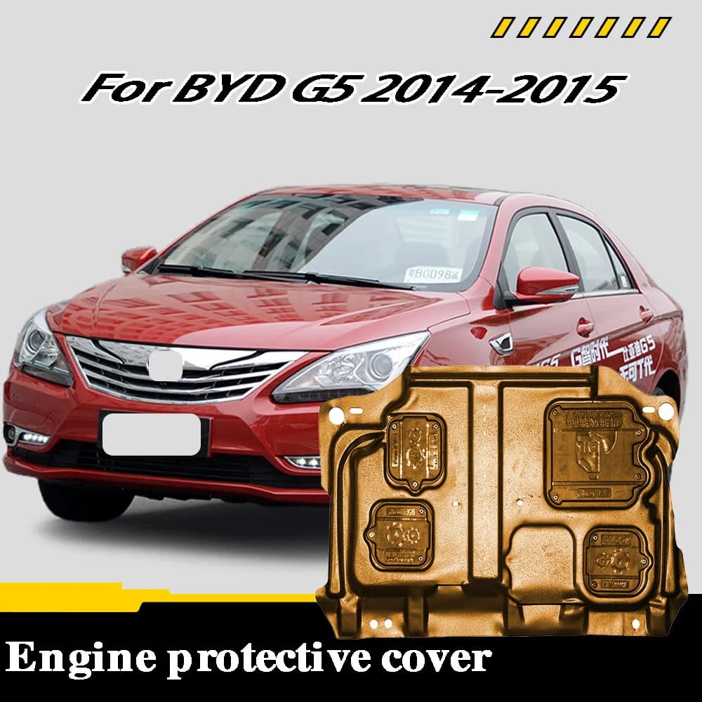 Car Accessories Under Engine Guard Mudguard Board Splash Shield Mud Fender Plate Panel For BYD G5 2014-2015 1.5T
