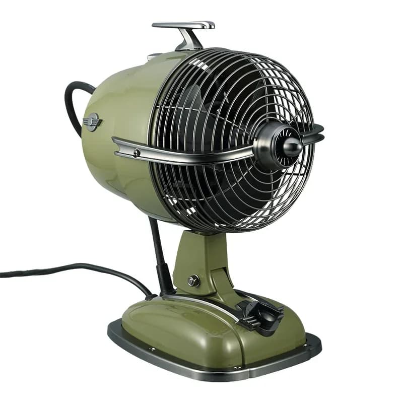 Retro electric fan home silent