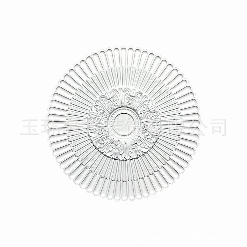 European French style, decorative materials, lighting, modern engraved round