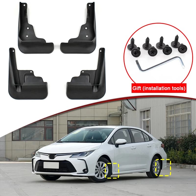 Car Styling For Toyota Corolla E210 2019-2023 ABS Car Mud Flaps Splash Guard Mudguards MudFlaps Front Rear Fender Auto Accessory