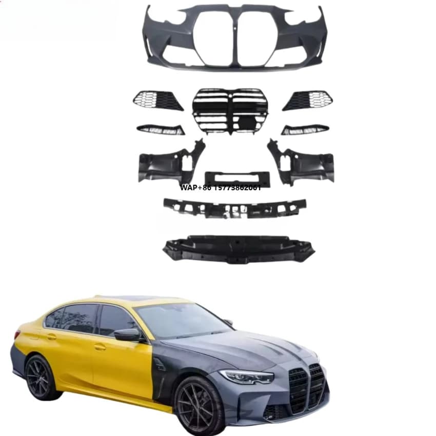 Suitable for 20-22 3 Series G20 G28 Modified M3 Front bar Front Turbulence Rear bar Leaf Plate and Other Large Surround Kit