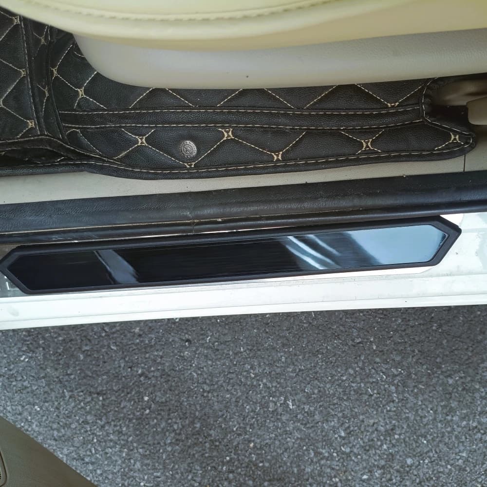 For Nissan Kicks 2016 2017 2018 2019-20242025 2026 Outer Door Sill Protector Sticker Stainless Steel Plastic Trim Strip Interior