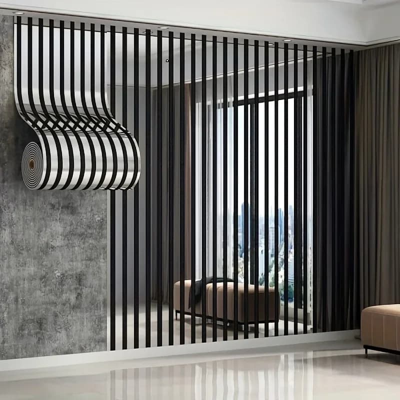 1/2/3Rolls 300cm X 40cm Self-adhesive Large Roll Wall Panels Luxury Mirror Embossed and Metallic Grille DIY Wall Sticker TV Back