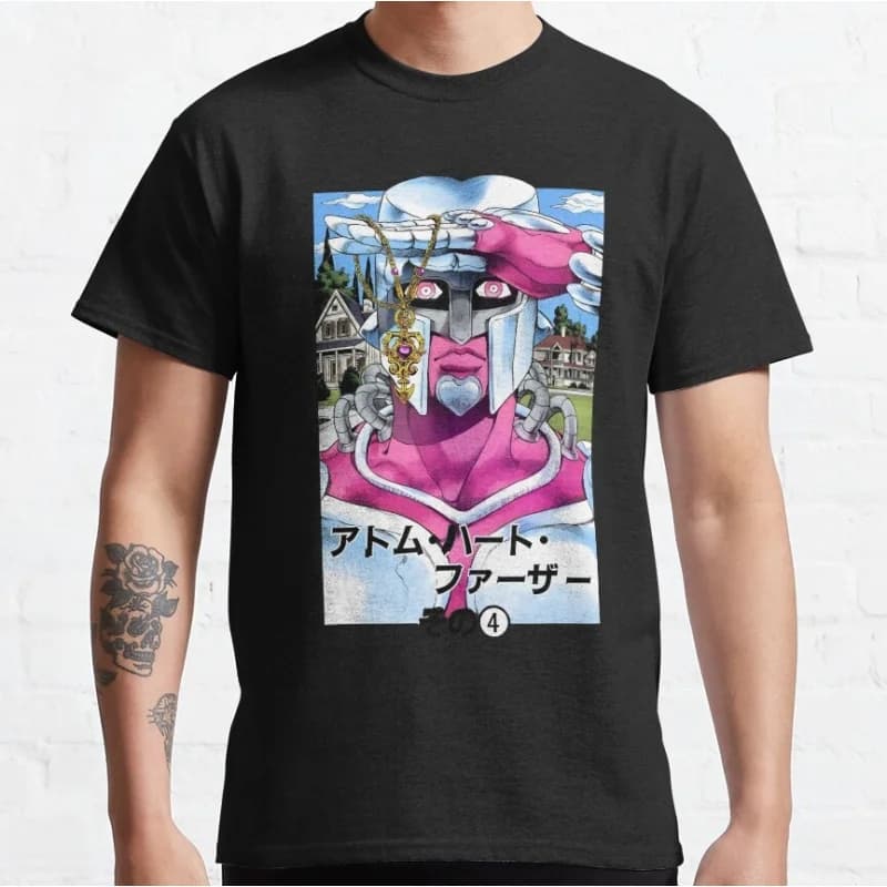 0215 JoJo's Bizarre Adventure Anime Gift t shirt Manga Crazy diamon 100% cotton Graphic Clothes Y2K clothing All size Tops S-6XL