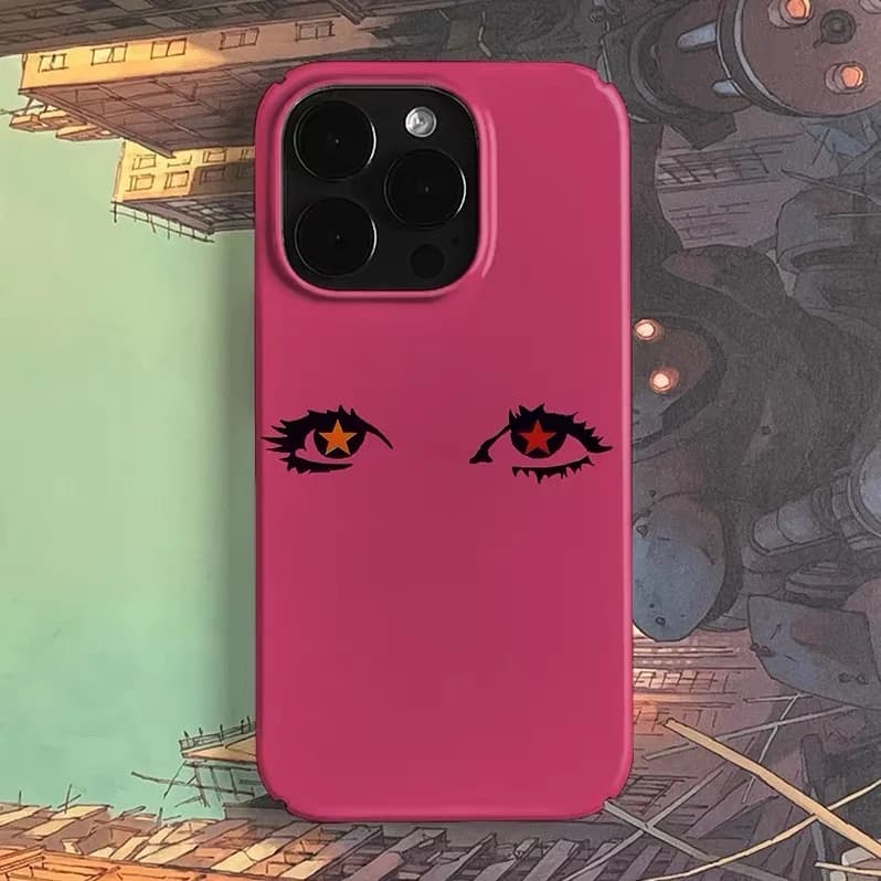 Rose Red Star Eyes Phone Case for IPHONE 17 Air 16E 15 PROMAX 14 Plus 13 12 MINI 11 PRO 16Plus XR XS MAX SE Acrylic Phone Cover
