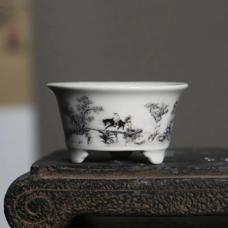 Creative Ceramic Bonsai Chinese Style Flower Pots Chinese - style Home Decorations Flower Pot