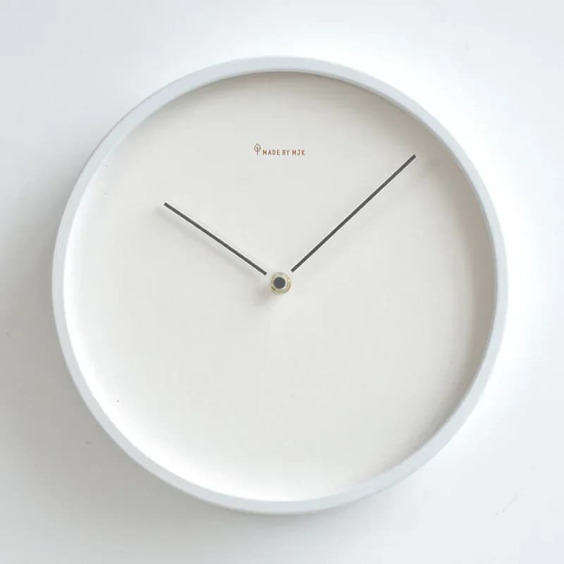 Modern Minimalist Wall Clock for Living Room Nordic Style Luxury Silent Metal White Clock Art Decorative Home Clocks