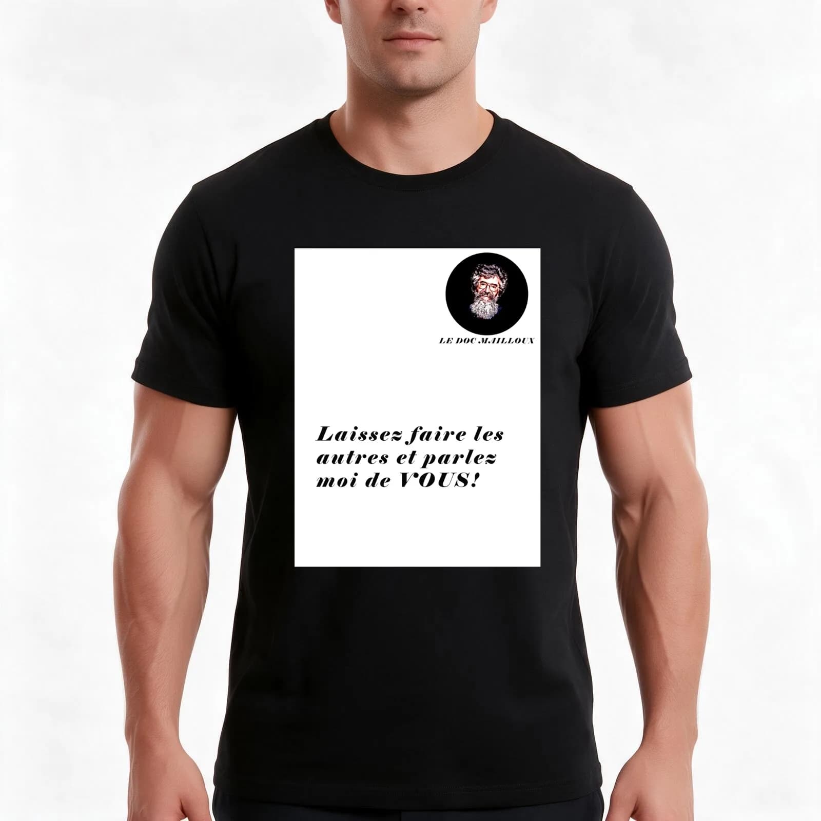 Doc Mailloux - Let the others do T-Shirt, Summer Casual Cotton Tee, Oversized Streetwear Tops, Vintage Graphic Print