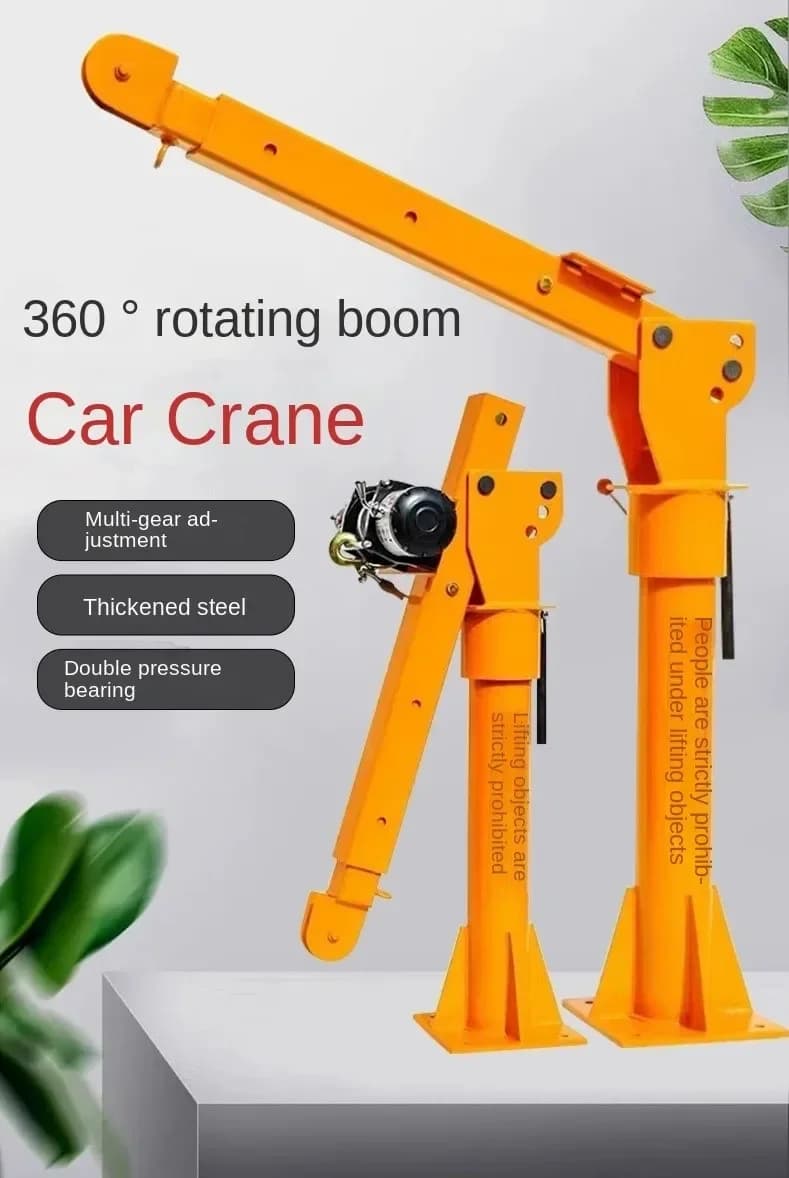 factory direct sales portable high quality 0.5T 0.8T 1T electric winch hoist hand winch type car lifting crane