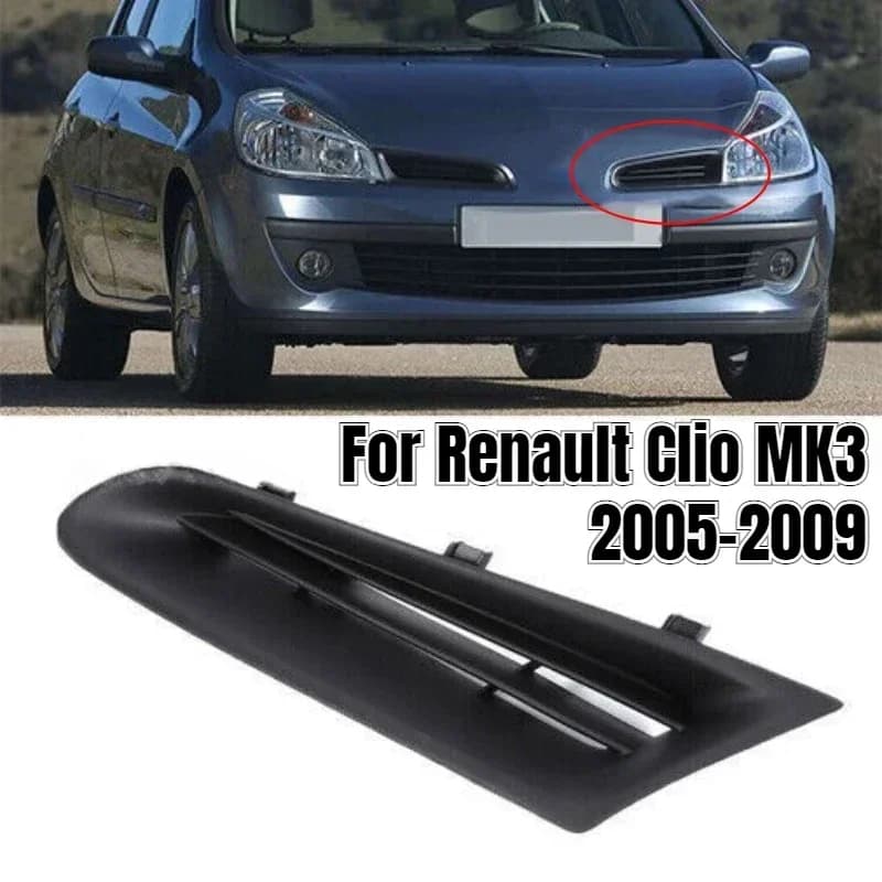 OE 7701208684 Fit For Renault Clio MK3 2005-2009 Front Bumper Fog Light Vent Grille Intake Cover Car Body Replacement Parts