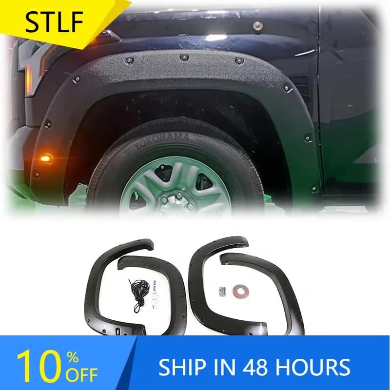 Zuimi High-end Gobison EX-Factory Price ABS Material Pocket Bolt-Riveted Fender Flares For TUNDRA 2022+ Fender Flares