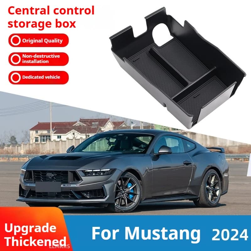 For 2024 Mustang central control armrest box storage box storage box storage box car supplies storage organizer