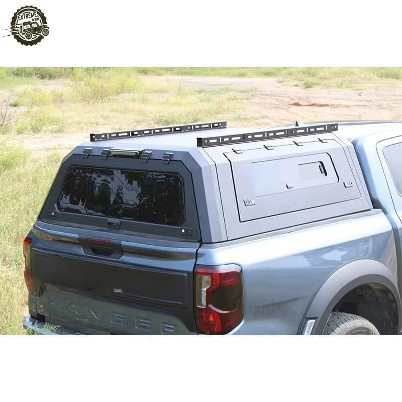 EXTREME Universal Manganese Steel Hard Top Canopy Compatible with Ford F150/GMC/Jeep/Toyota Tacoma/Tundra Tonneau Cover