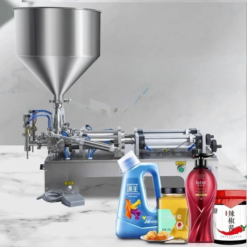 PBOBP Pneumatic Paste Filling Machine Automatic Piston Pump Sauce Honey Peanut Bottle Beauty Cream Cosmetic Shampoo