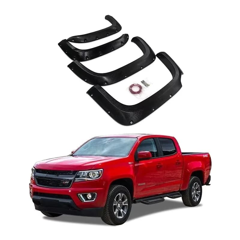 YCSUNZ 4x4 Accessories Black Wheel Arch Fender Flare Modified Design for Chevrolet  Chevy Colorado 2017 Accessories