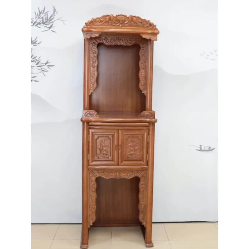 Second-floor shrine shrine stand cabinet, ancestral and landlord Buddhist cabinet c