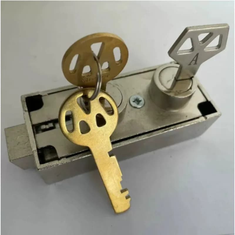 Double-head Lock Double-key Lock for Bank Safe Lock Double-person Unlocking